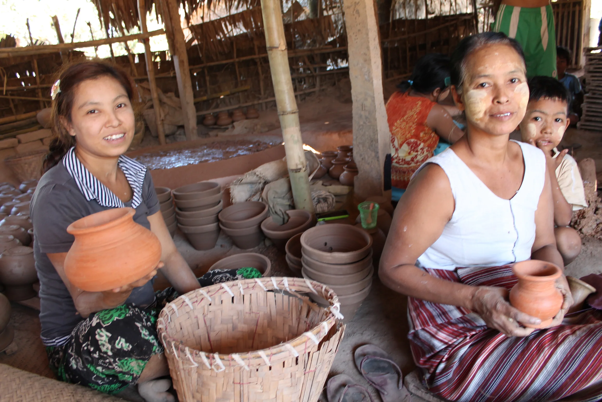 these 2 pots were made by these ladies, to be exhibited at SEA III in Virginia