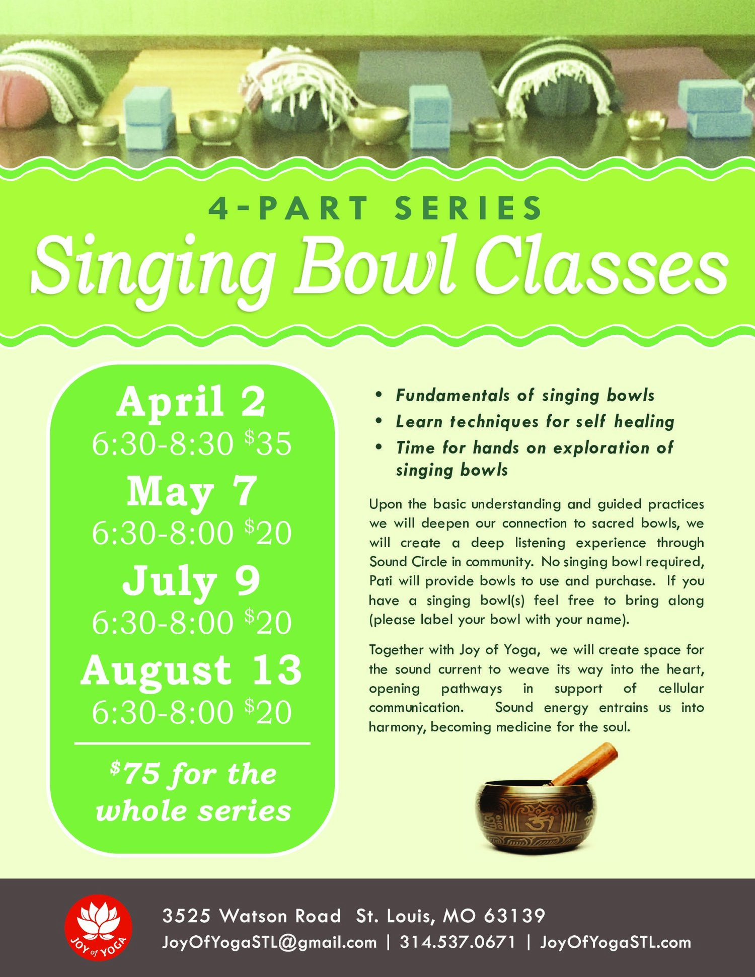 Singing Bowl Classes