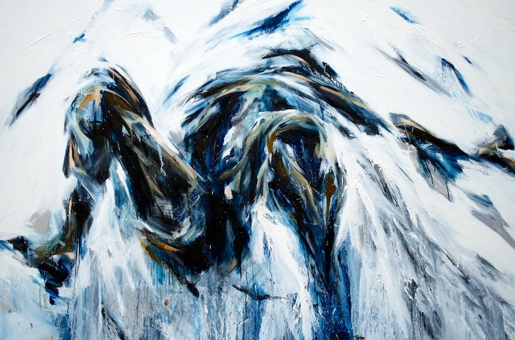 Plunge | 72" x 48" | Oil on Canvas | Sold