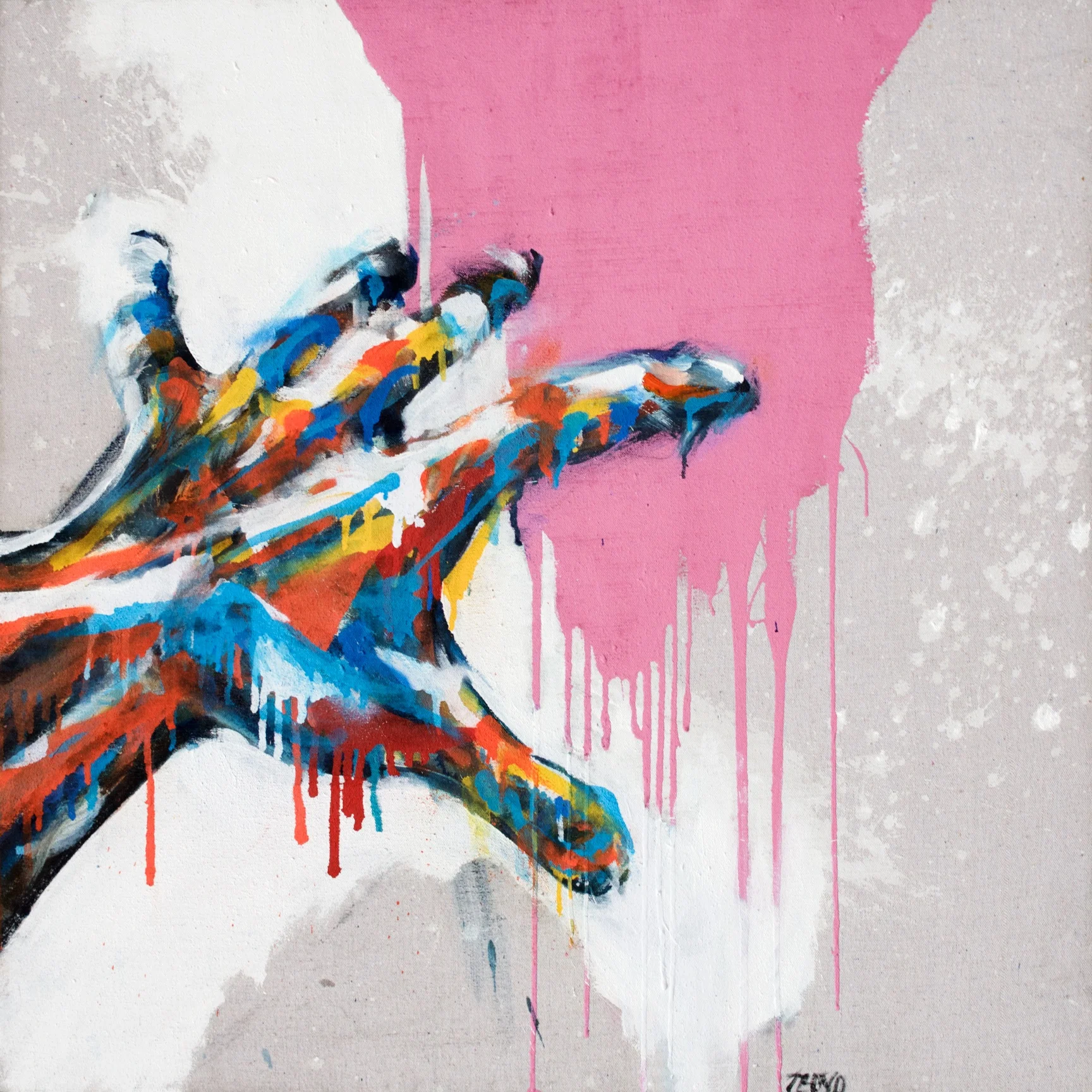GRAB | 36" x 36" | OIL ON CANVAS | SOLD