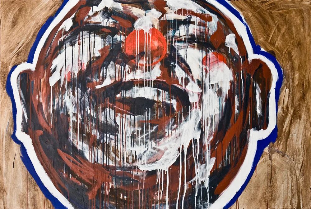 BEST FRIEND | 72" x 48" | CLOWNBOY | 6FT X 4FT | ACRYLIC ON CANVAS | REQUEST PRICING