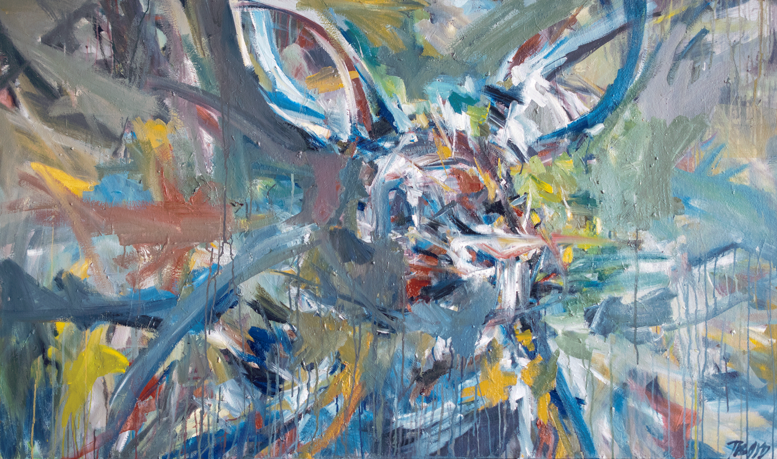 Fluffy  • 5 FT X 3 FT • Oil on canvas