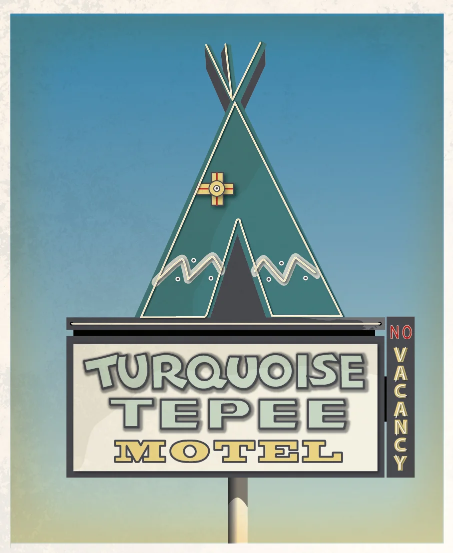 Turquoise Tepee Motel