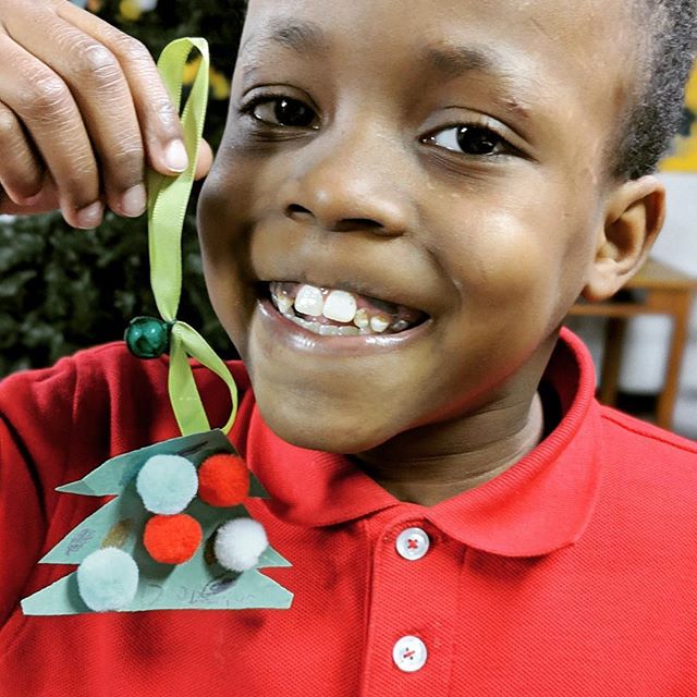 One of our favorite Christmas traditions at Like a Lion is filling our tree will homemade ornaments. Here is a picture of the first one we made this year!