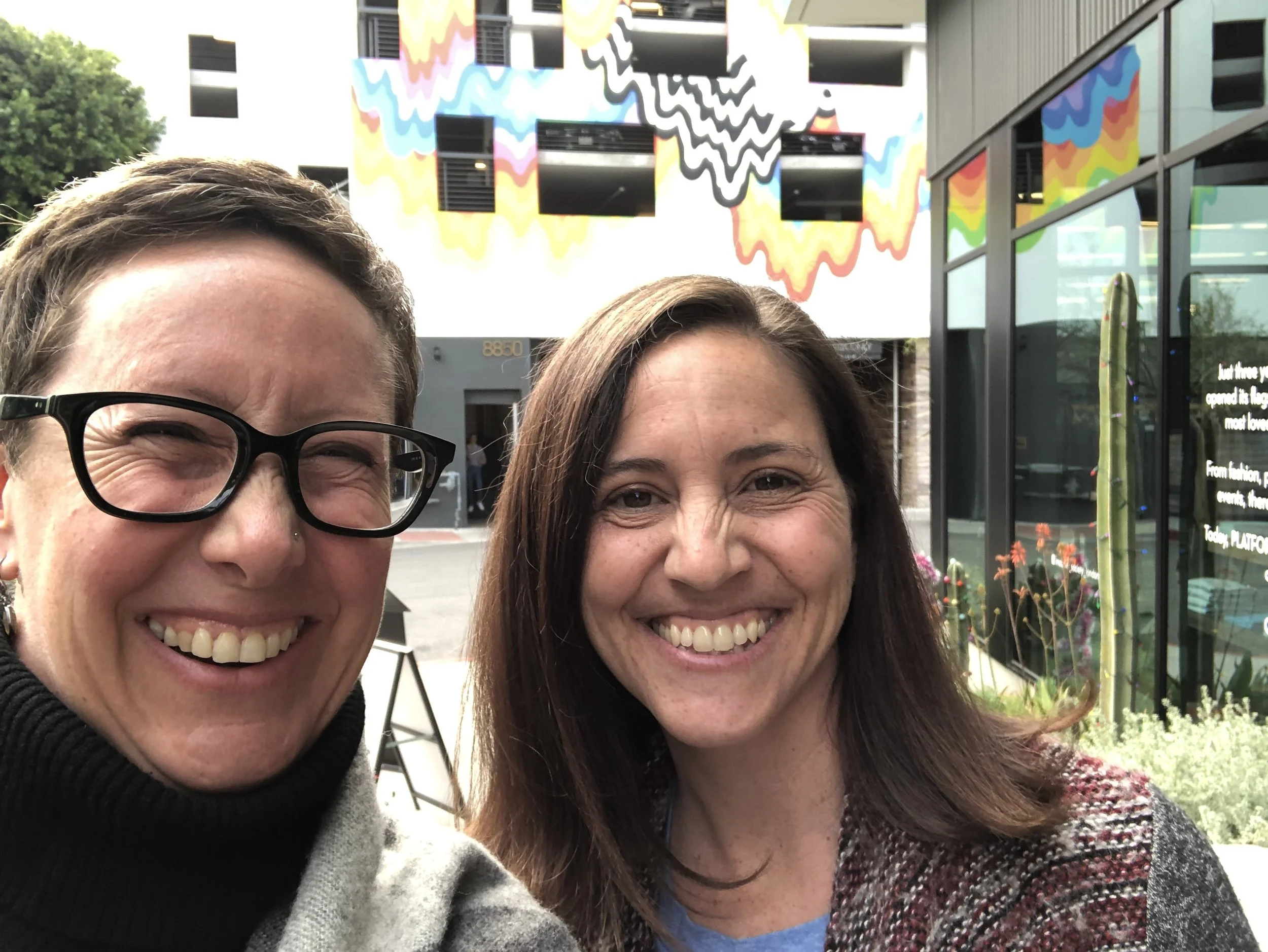 Executive Director Elissa Barrett and educator Kerby Caudill
