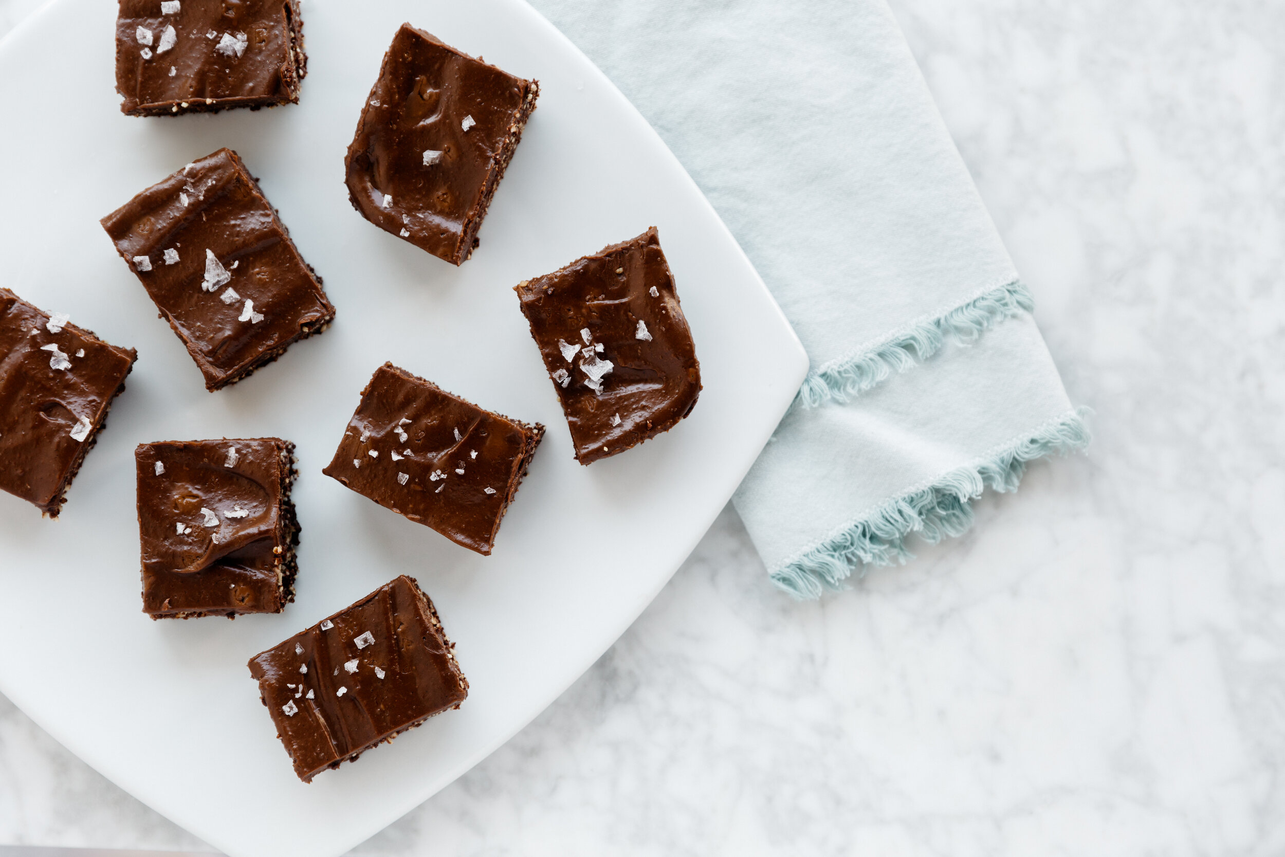 Raw Iced Avocado Brownies  