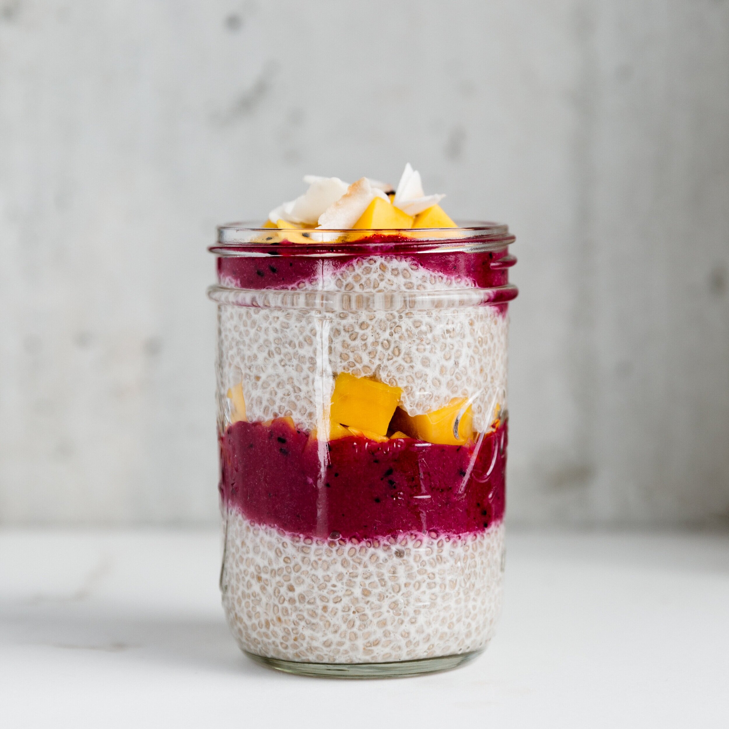 Creamy Cashew Chia Pudding + Raspberry Mousse Parfaits 