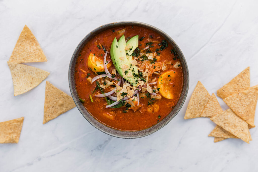 Easy Paleo Chicken Tortilla-less Soup 