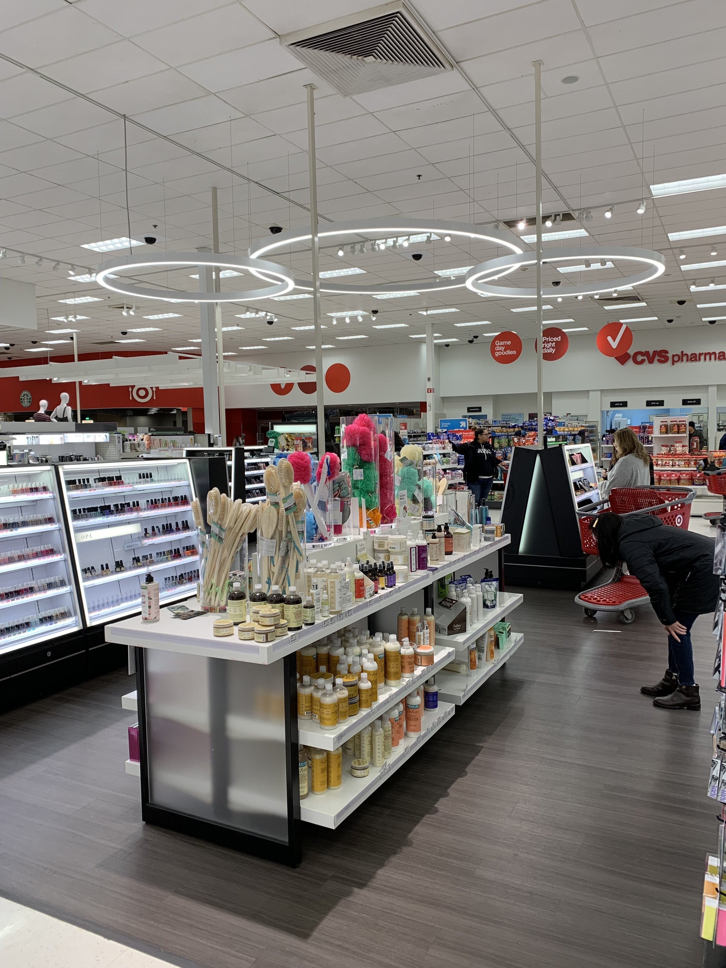 Target: beauty product layout