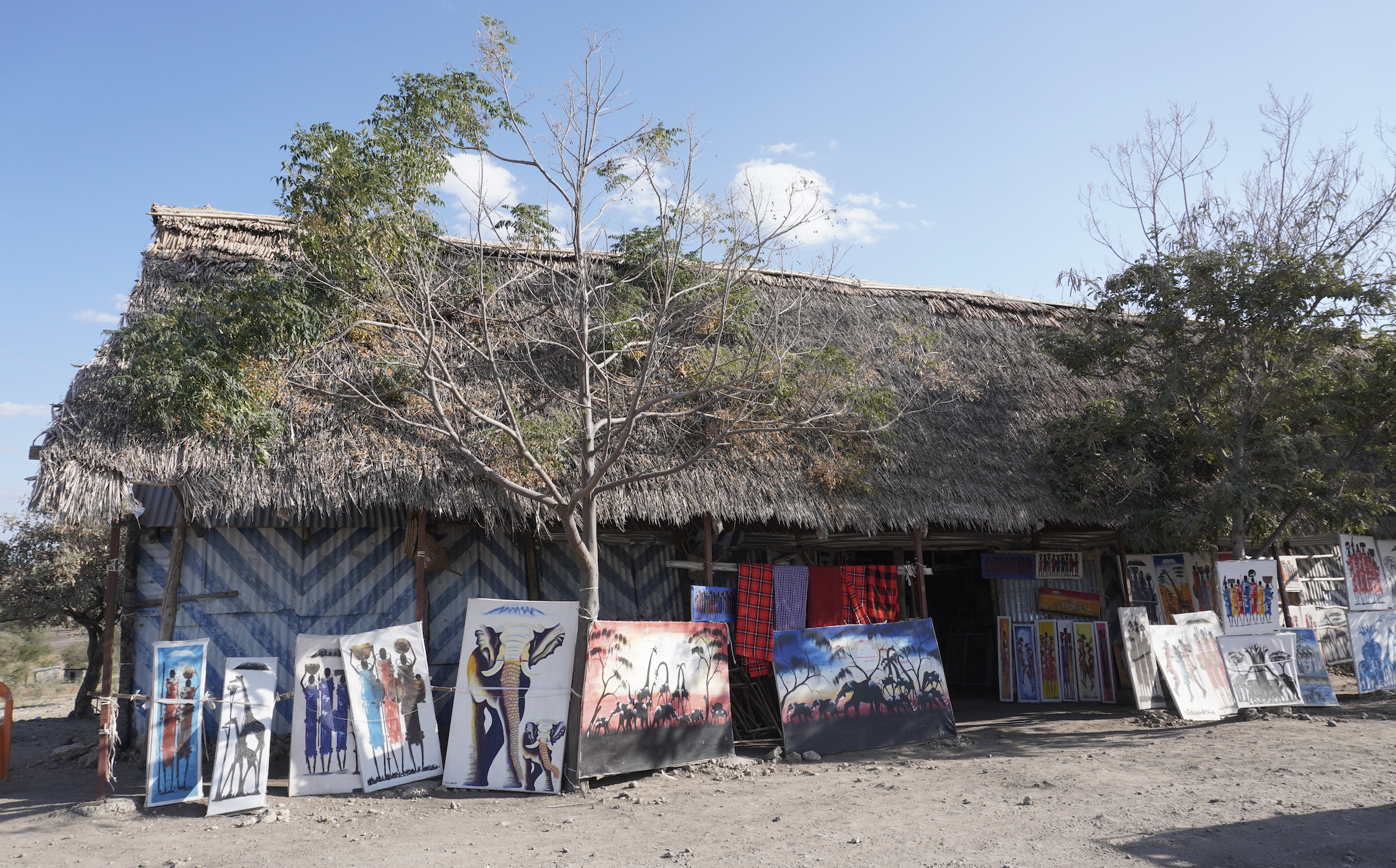 Roadside Maasai Gift Shop Near Tanangire Park