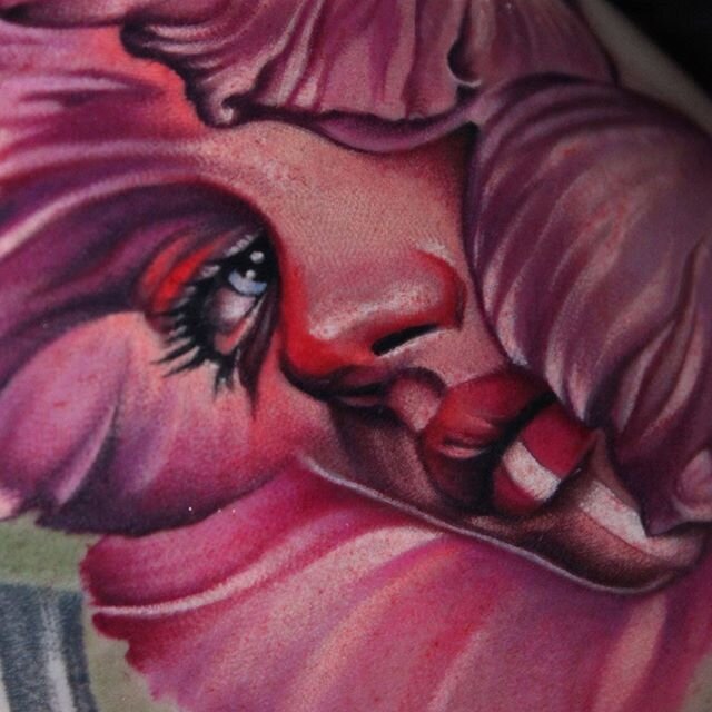 Also Added this floral portrait to the in progress #aliceinwonderland sleeve