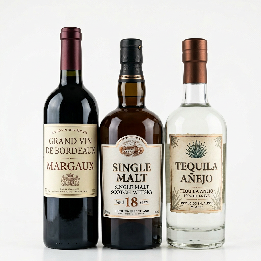 Wine capsules and heat shrink tamper seals for spirits bottles