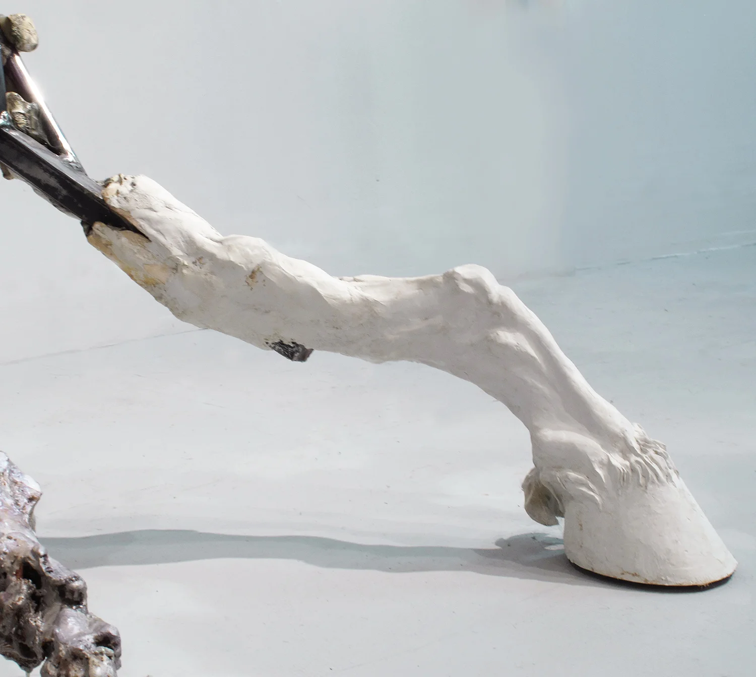 Detail: Urethane Flower on Steel Stem Clad with Foam (2013)