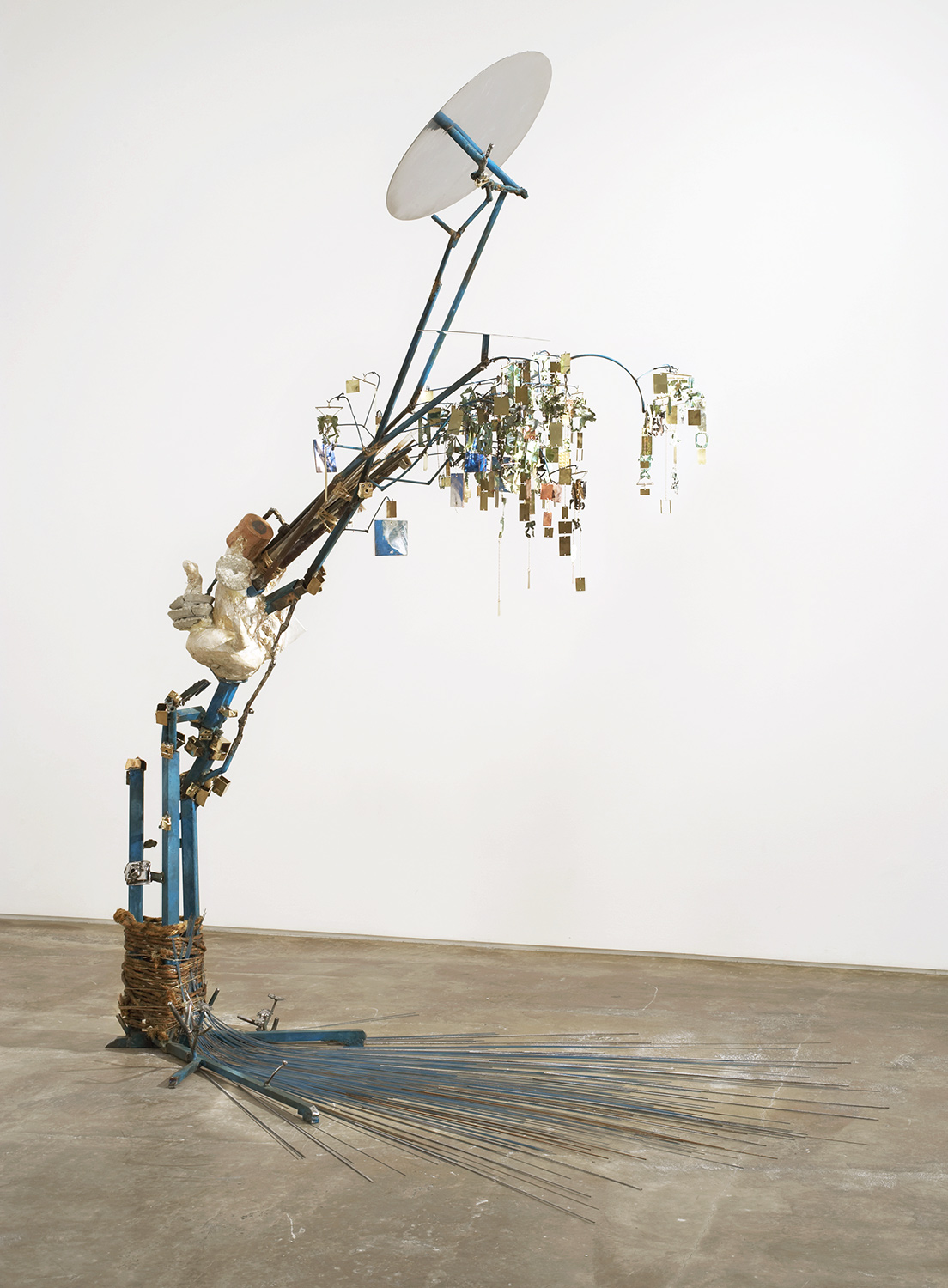 Polaris (2007) H102" x W111" x L83", steel, brass, copper, resin, plaster, wood, photograph