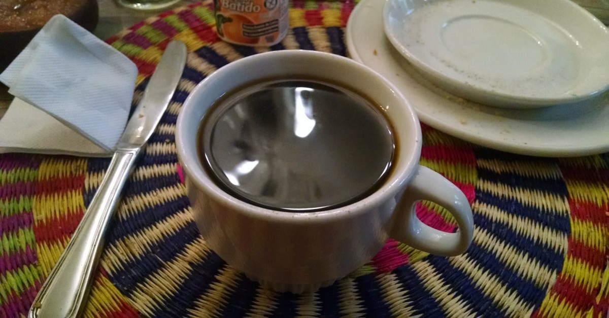 Coffee at Hostal Amazonas
