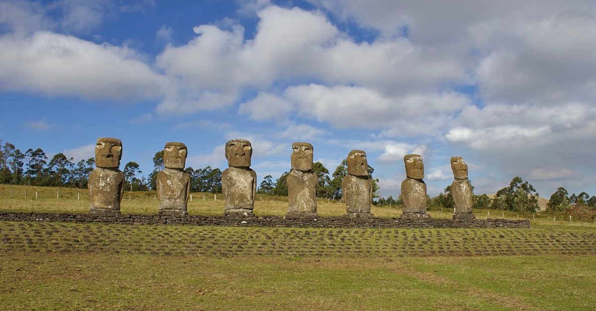 Moai at Ahu Akivi