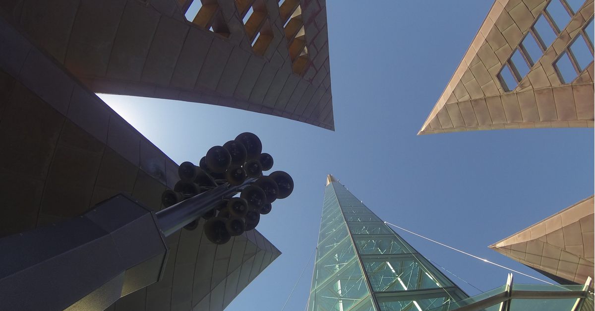 At the top of the Bell Tower