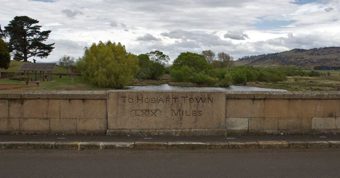Ross Bridge: 69 Miles to Hobart Town