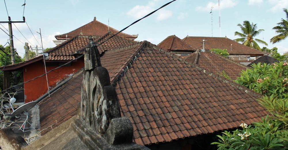 Bali rooftops.