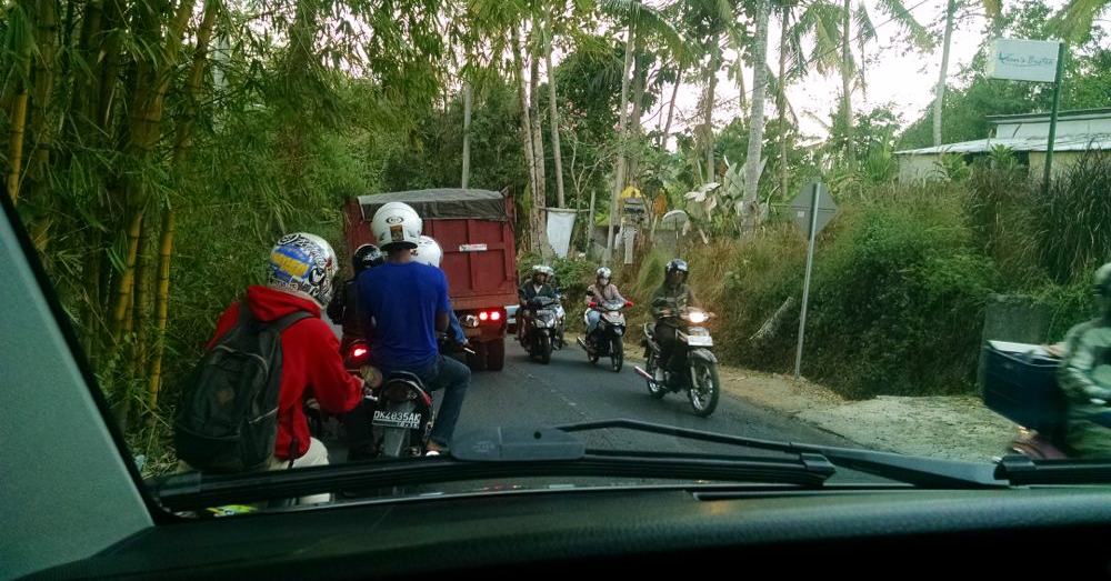 Bali traffic.
