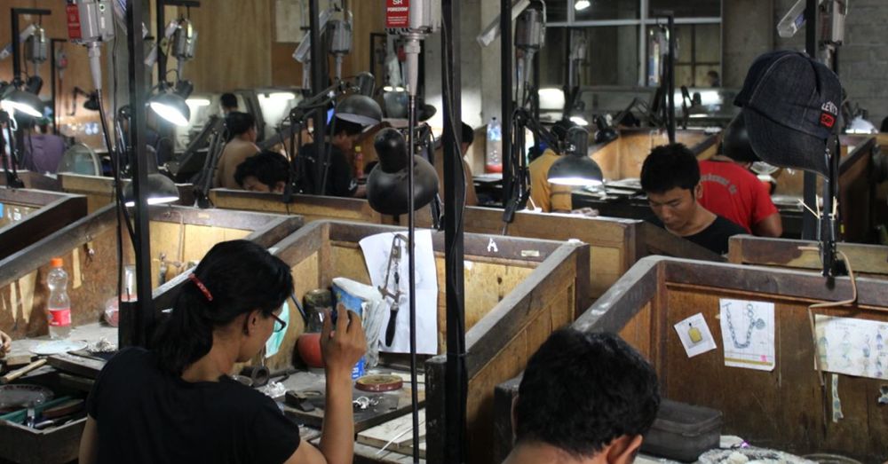 Room of silversmiths.