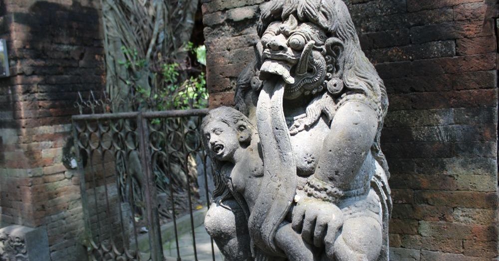 Rangda at the Cremation Temple