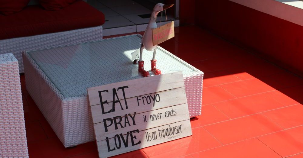 Another Eat Pray Love reference.