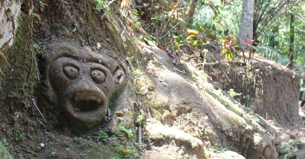 Faces at the Elephant Cave