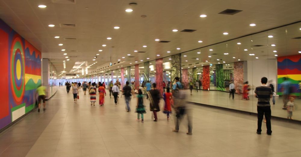 In the Singapore Subway