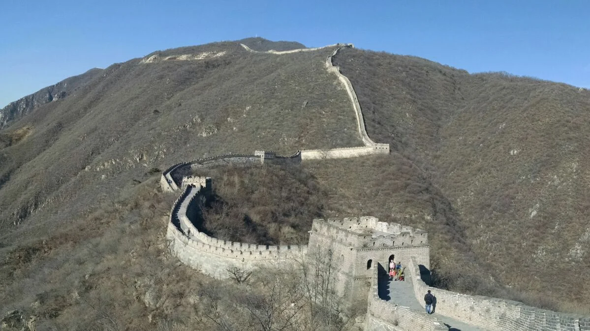 Atop the Great Wall of China