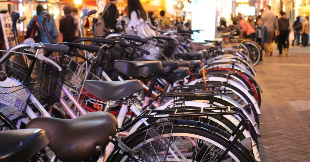 Bikes in Dotonbori