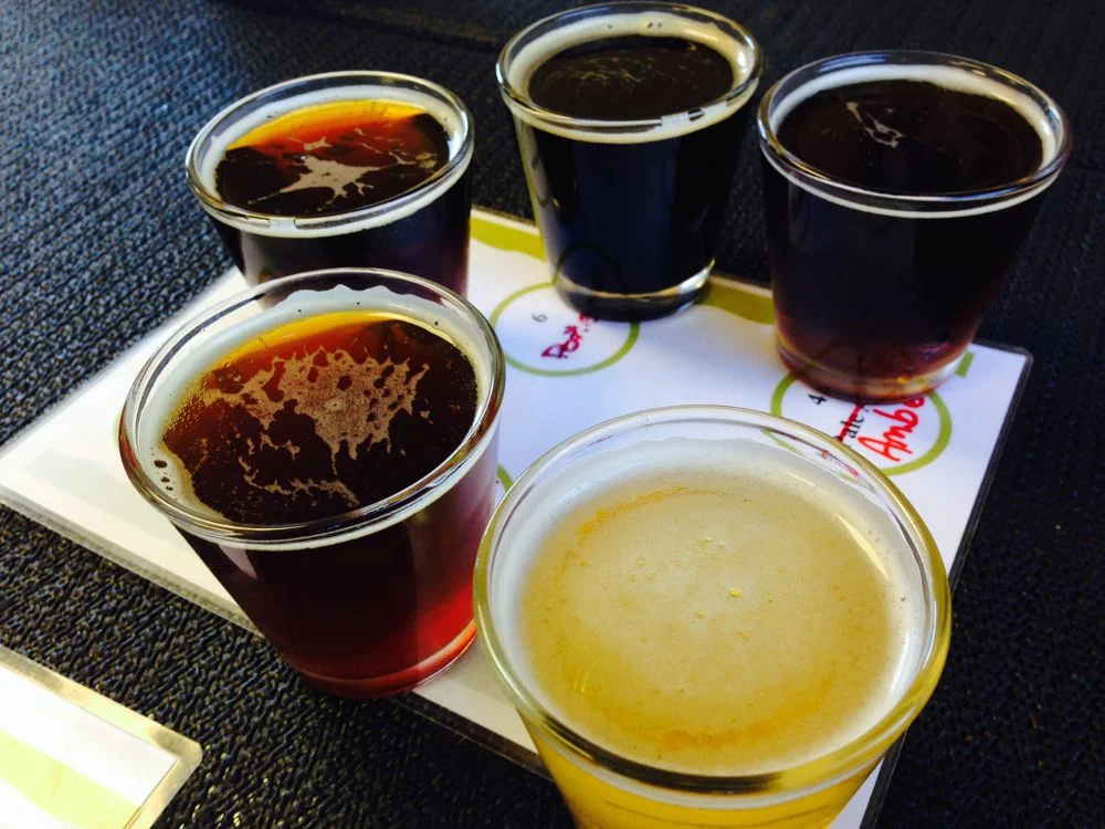 Craft beer sampler