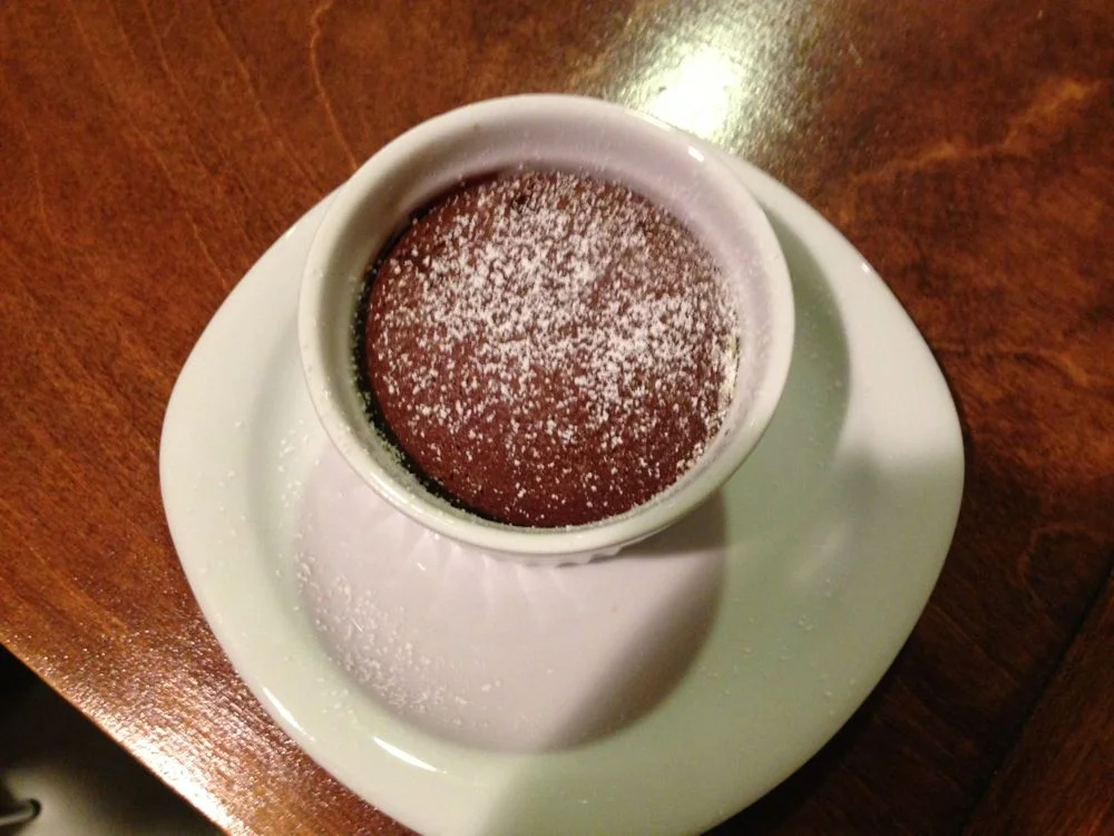 Homemade chocolate lava cake by Pauline