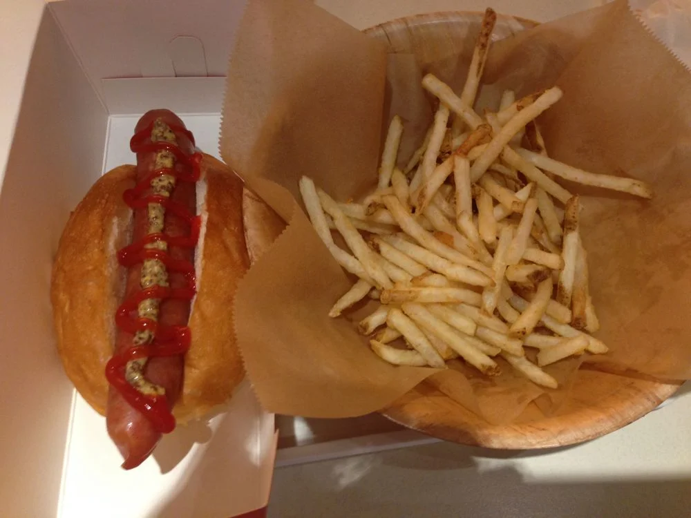 Hot dog and fries