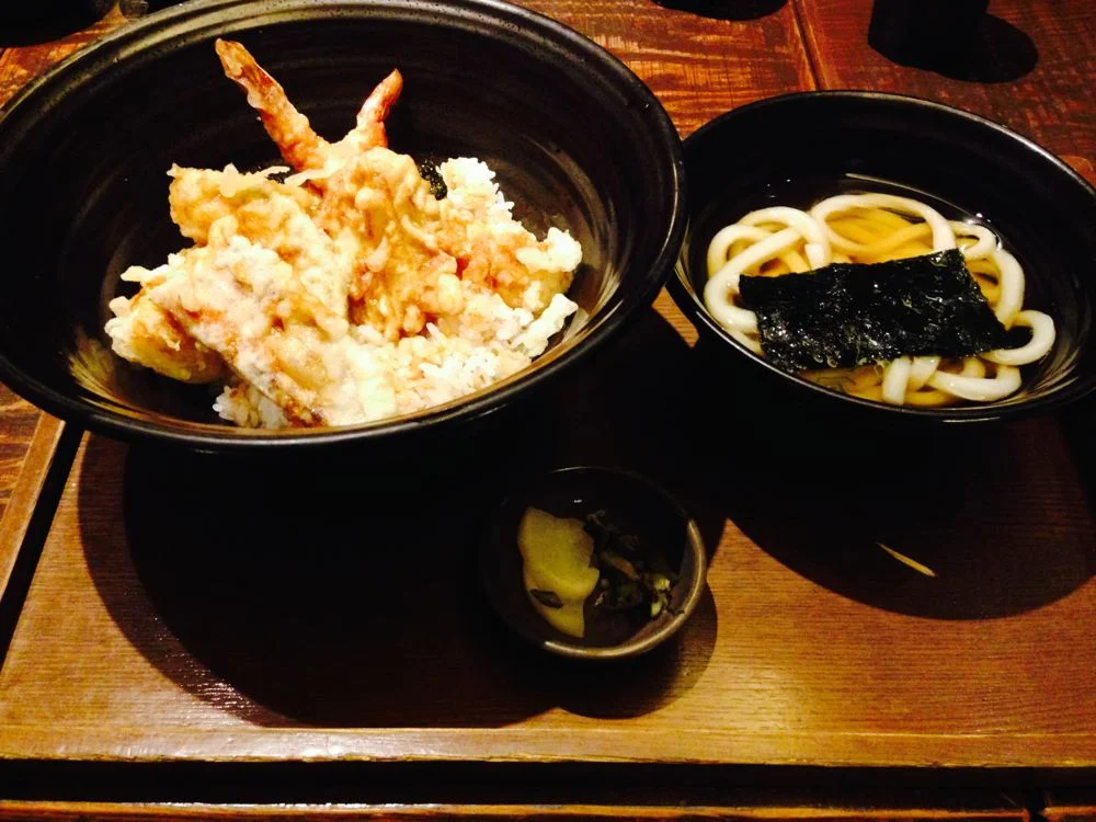 Tempura and udon