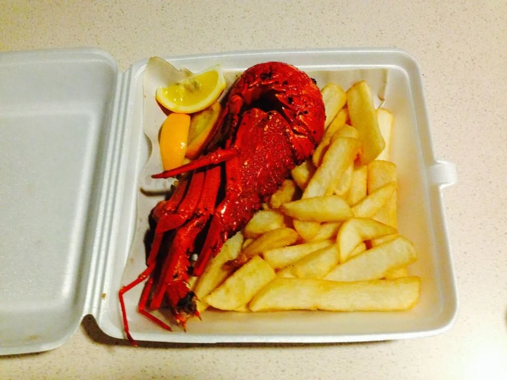 Crayfish and chips