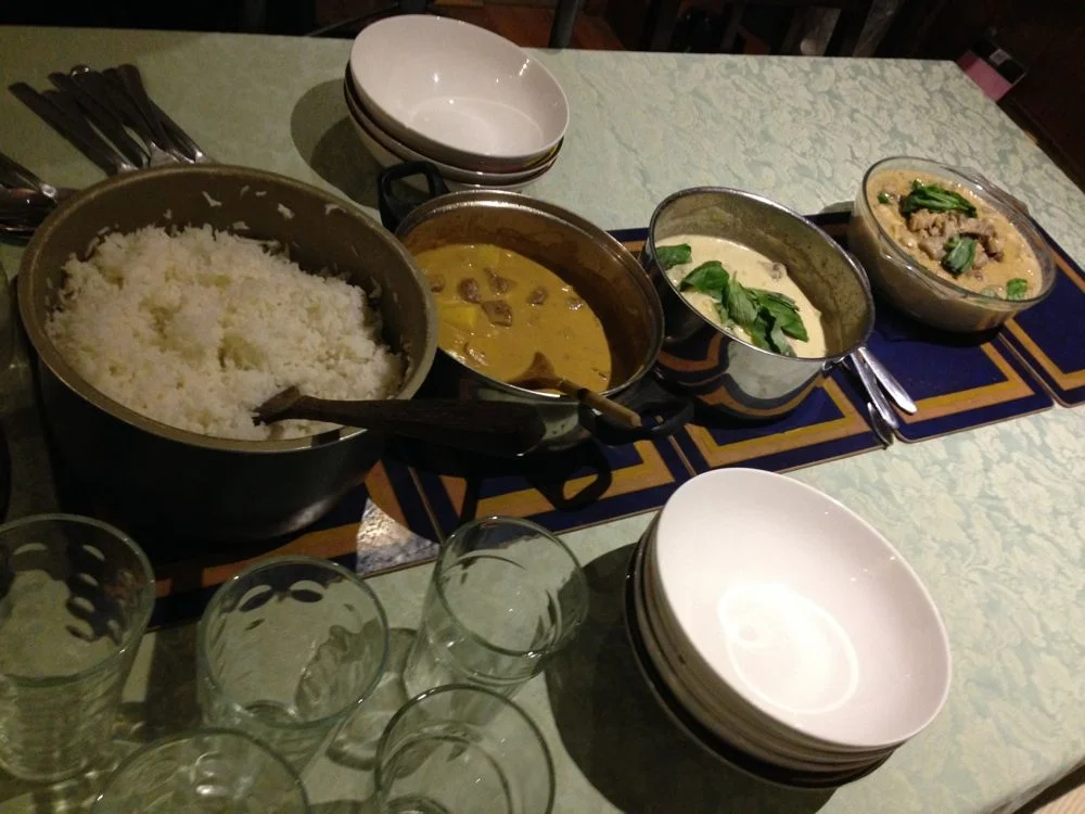 Homemade curries by Gillian