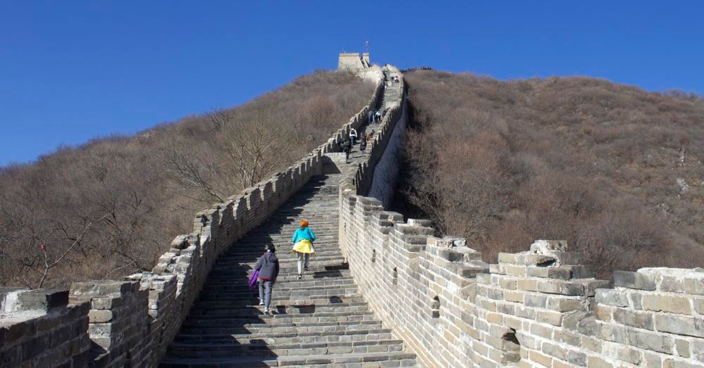 On the Great Wall of China