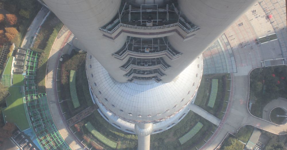 Looking down from the Sightseeing Deck.