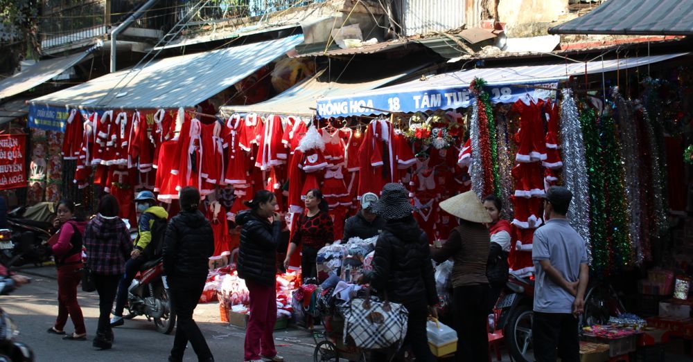 Get your Santa outft here in Hanoi