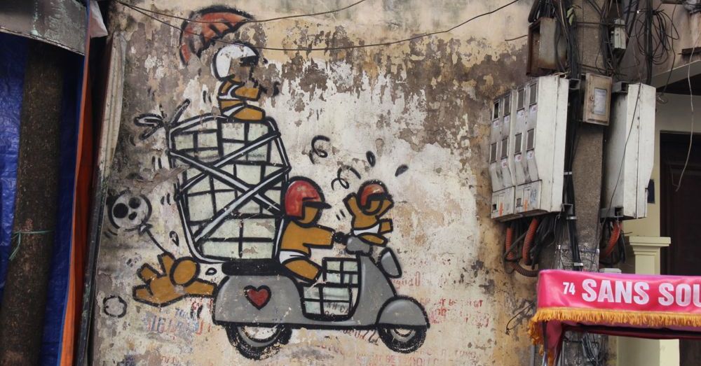Motorbike Street Art