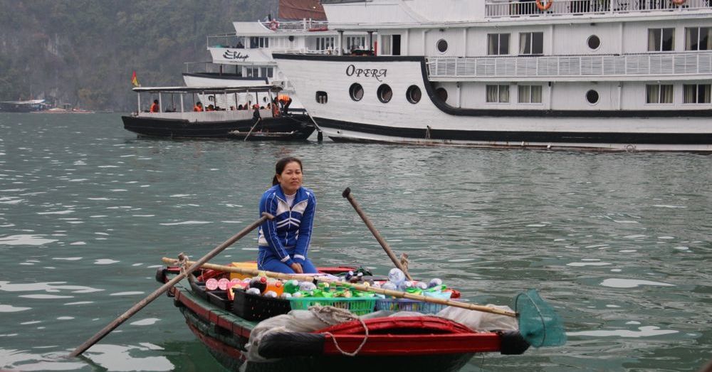 Lonely Boat Vendor