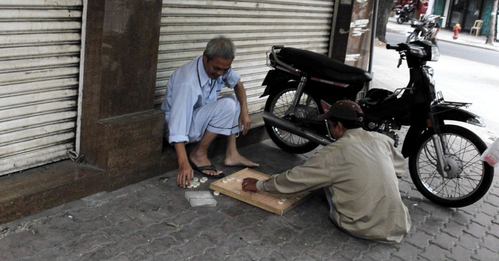 Street Chess in Pajamas