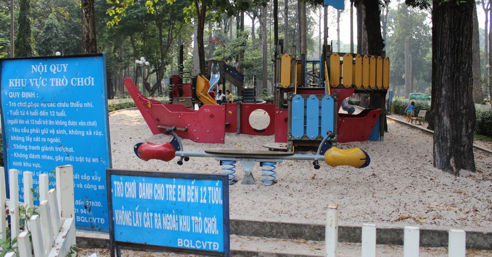 Playground in Tao Dan Park