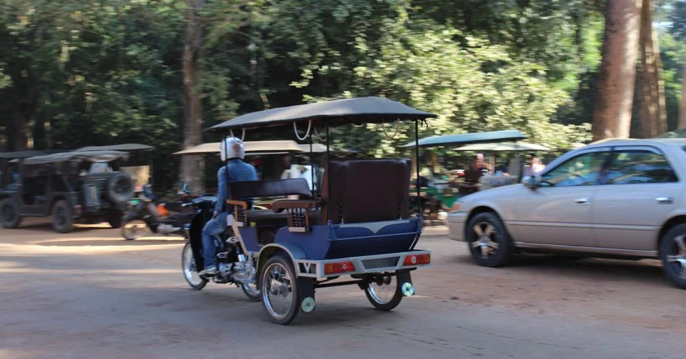 Sen and his tuk tuk.