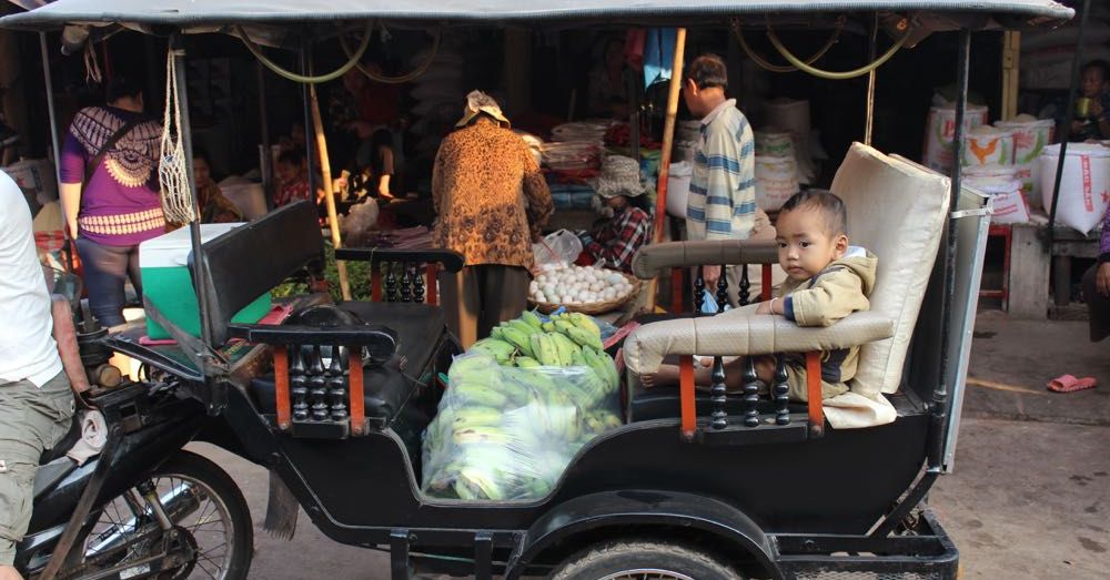 Young Man Chilling in a Tuk Tuk