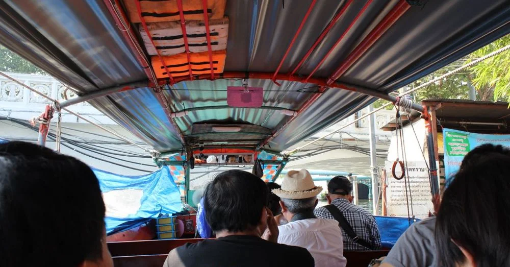 Inside the Khlong Saen Saep Express