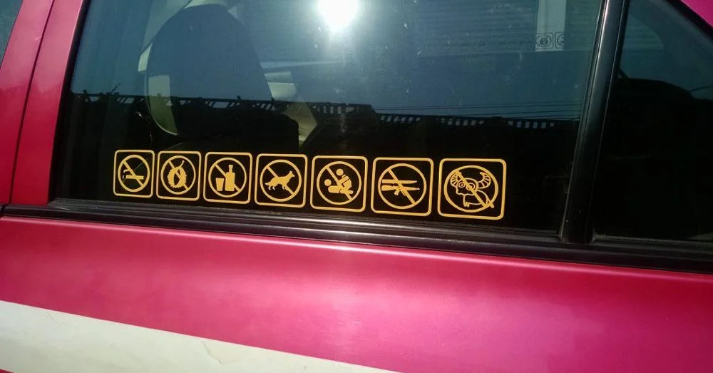 Not Allowed in Thai Taxis