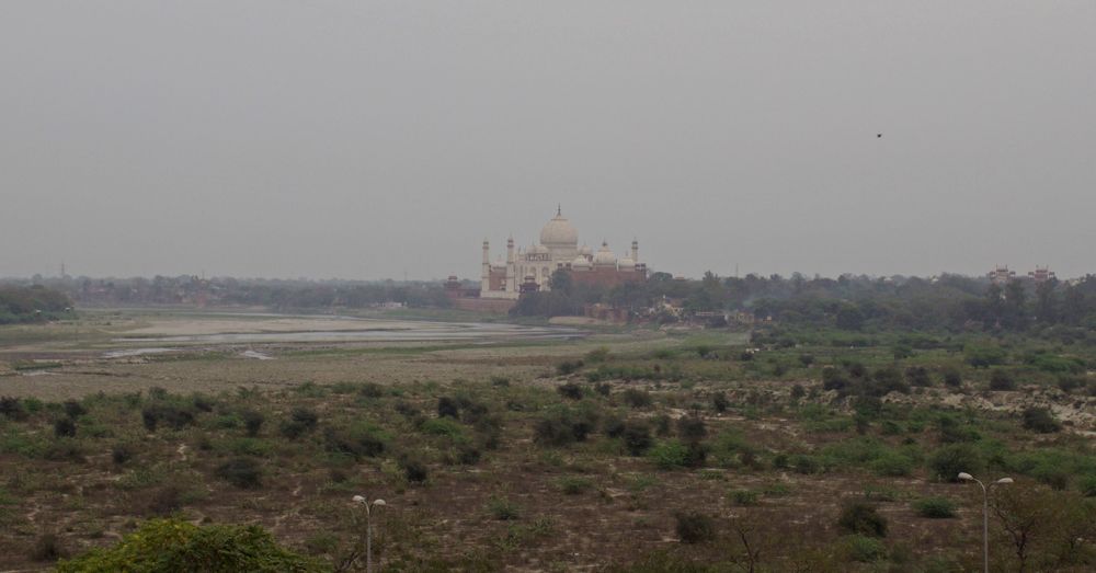 Taj Mahal from the Agra Fort
