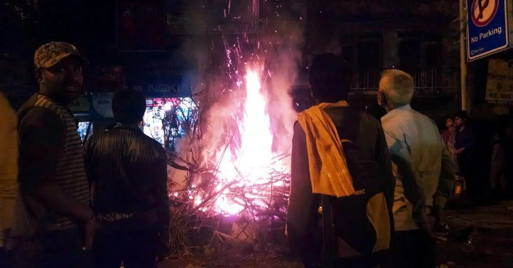 Pre-Holi Bonfire